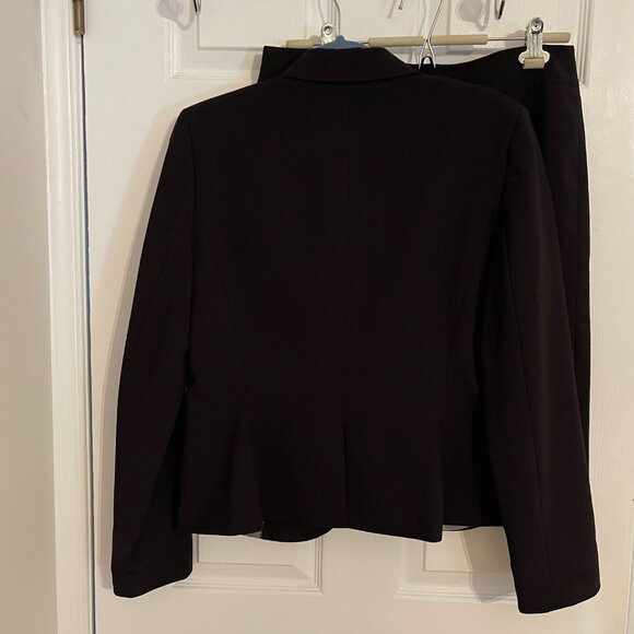 Suit - Classy Calvin Klein Black Suit Blazer Jacket with Skirt Size 10 - Picture 2 of 13